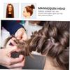 ROPCVAX Cosmetology Mannequin Synthetic Styling Practice Realistic Doll Braiding Updos Hairdressing Students Professionals view 4