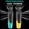 DAXXIN Hair Cutting Tool, Men's Electric Hair Clipper Gradient Metal Body Hair Trimmer LED Intelligent Digital Display Home Carving Pusher(OneColor) view 2