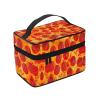 hgnblsip 3d Pizza Pepperoni Print Travel Makeup Bags For Women And Portable Tote Cosmetic Case With Carry Handle Toiletry Accessories Storage Organizer Bags view 2
