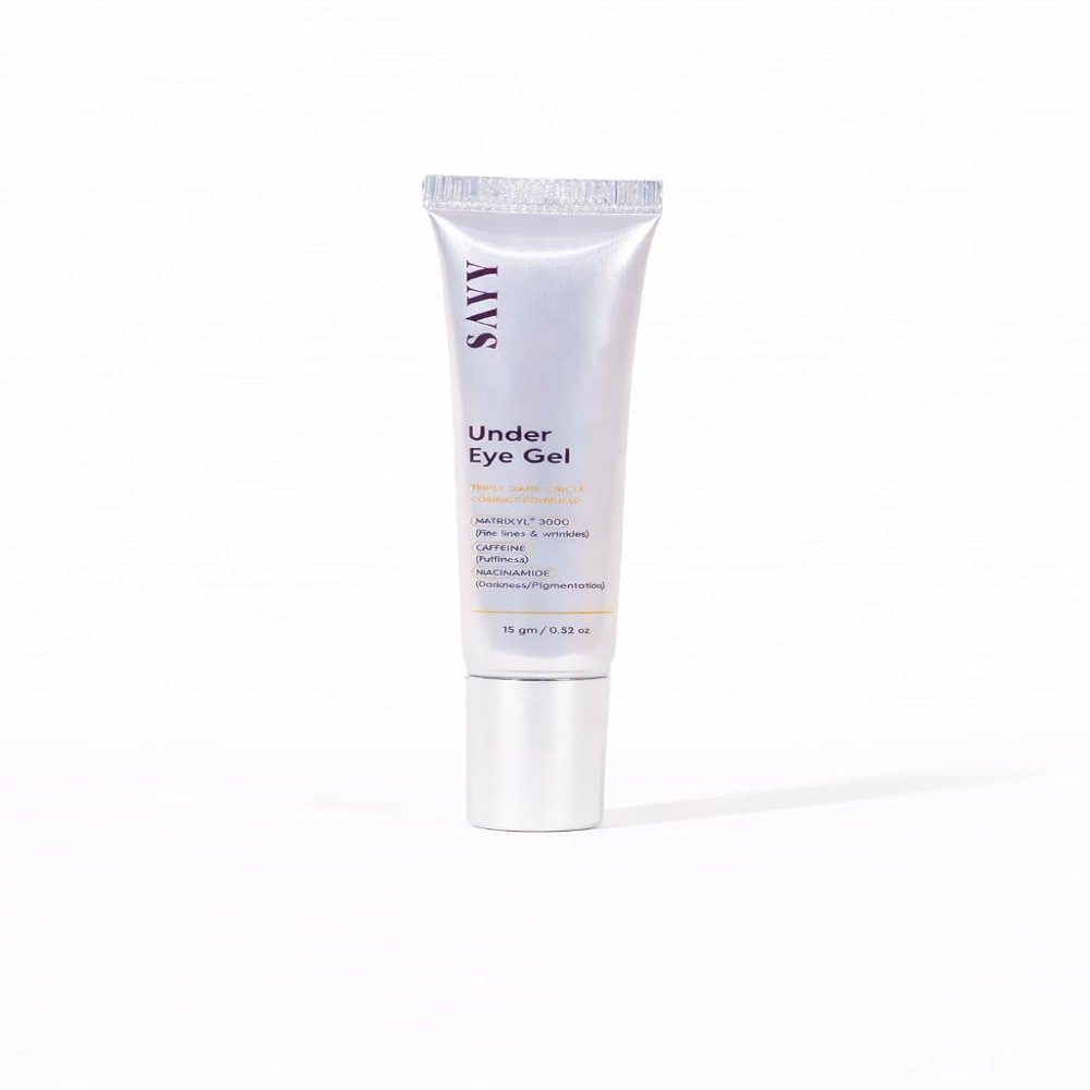 Solnabi SAYY Under Eye Gel, Triple Dark Circle Corrector, with Matrixyl 3000, Caffeine & Niacinamide, 0.52 oz