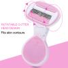 Chiyyak Effort-Saving Manual Hair Removal Shaver Tool for Women with Rotating Cutter Head for Multiple Body Parts Hair Removal view 3