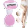 Chiyyak Effort-Saving Manual Hair Removal Shaver Tool for Women with Rotating Cutter Head for Multiple Body Parts Hair Removal view 4