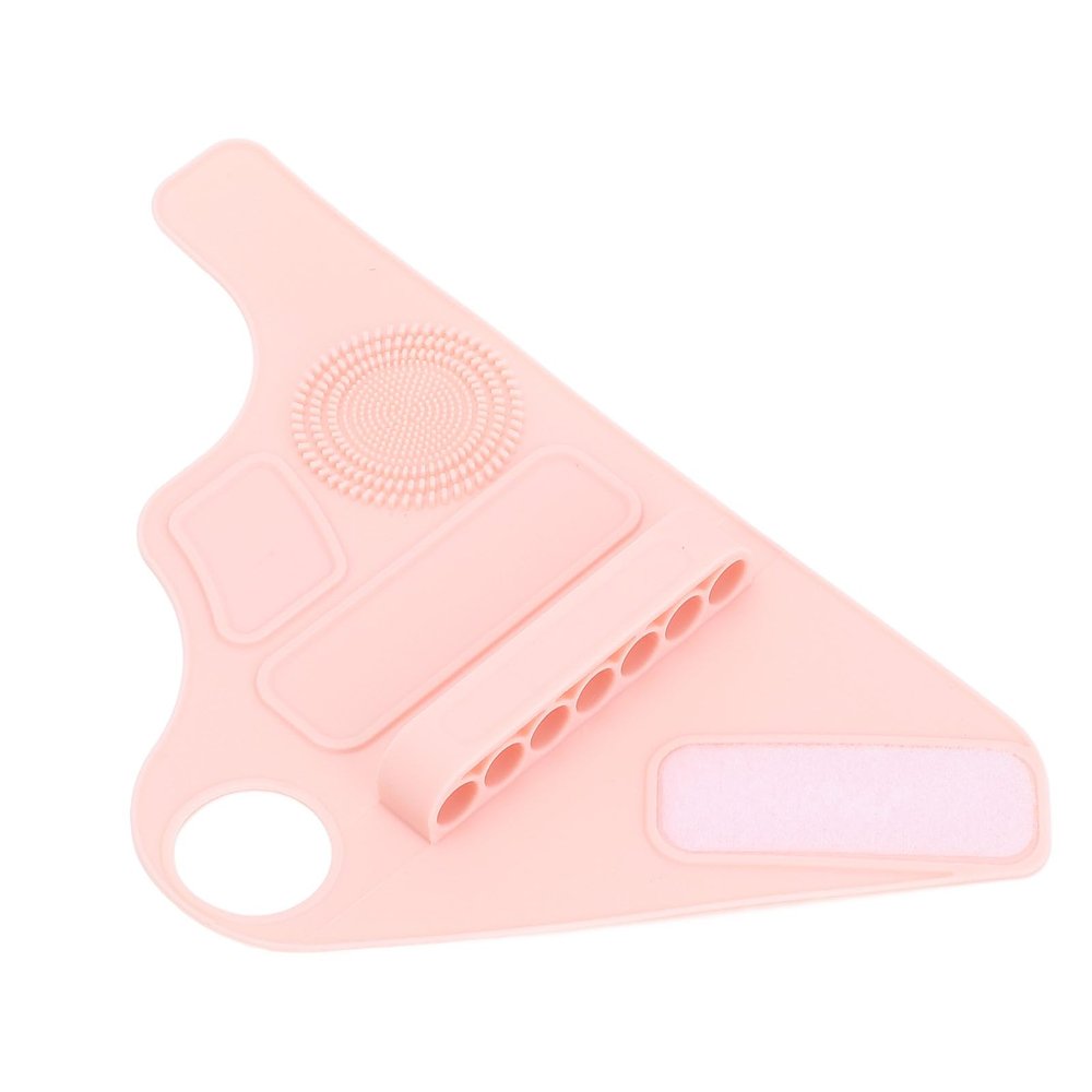Omquot Makeup Palette Silicone Wristband Adjustable Strap for Easy Access Tools and Storage 1 Unit, pink, #611