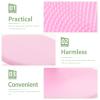 minkissy Silicone Facial Cleansing Brush for Gentle Massage and Makeup Removal, Soft Pink Manual Face Scrubber with Easy-Grip Handle, Suitable for Wet and Dry Skin Cleansing view 3