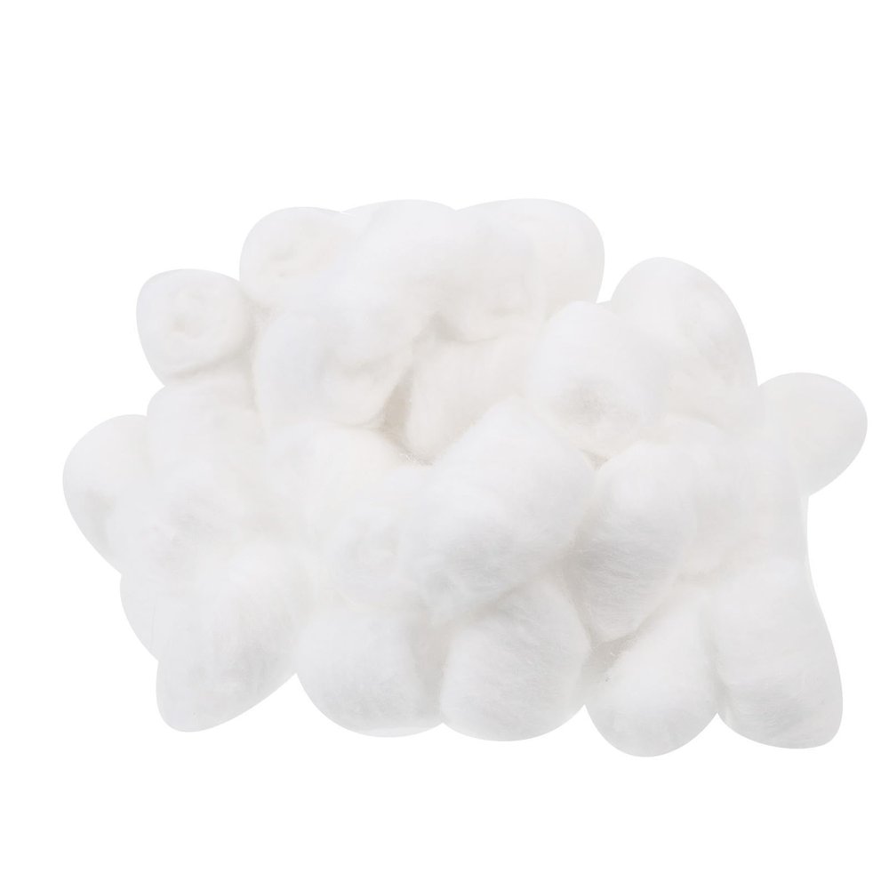 SOESFOUFU 200pcs Cotton Balls for Salon Use and Beauty Care, Ultra Absorbent and Gentle to Surface, Pure White Cotton Pads for Makeup Removal and Skincare