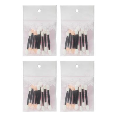 FESTFENDS 40pcs Eyeshadow Stick Set with Dual-ended Soft Sponge Applicators for Eye Makeup, Smooth Surface and Strong Adhesion, Portable Cosmetic Makeup Tools for Women Random Color
