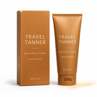 Self Tanner Cream for Body, Sunless Tanning Lotion, Buildable Bronze Glow, Smooth-Looking Finish, Easy to Blend Bronzing Tanner Cream, Lightweight Travel Format (3Count-HMHG100ml)