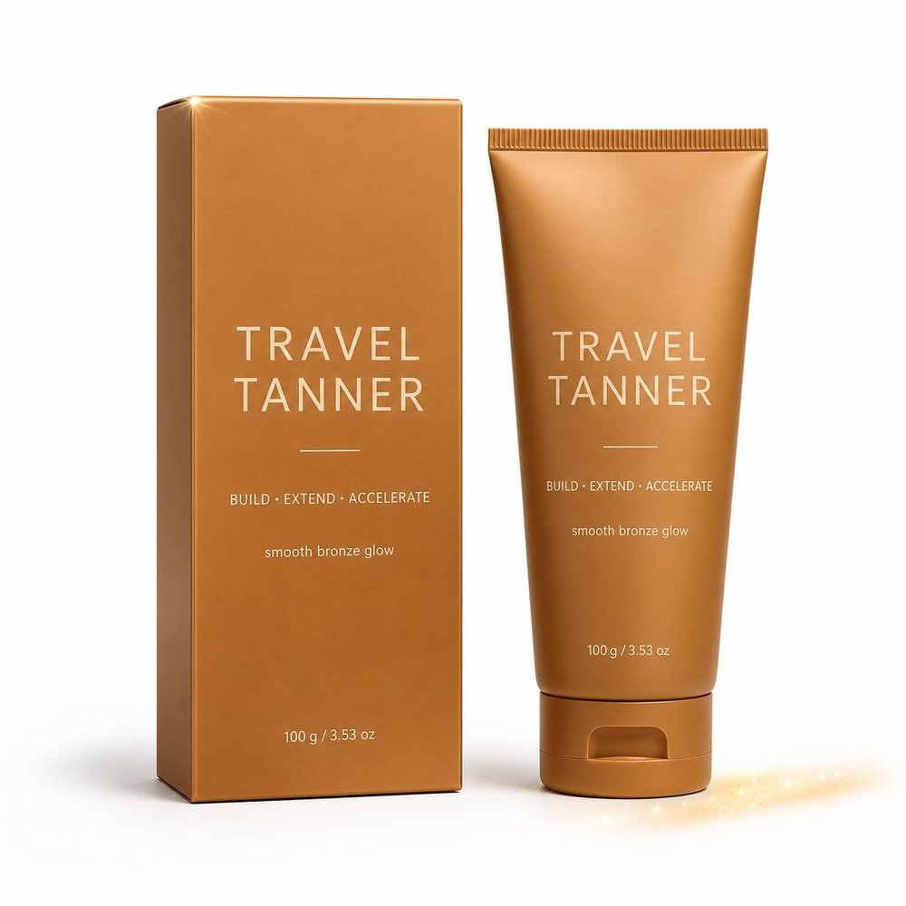 Self Tanner Cream for Body, Sunless Tanning Lotion, Buildable Bronze Glow, Smooth-Looking Finish, Easy to Blend Bronzing Tanner Cream, Lightweight Travel Format (3Count-HMHG100ml)