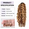 OQ HAIR 4/27 Ombre Highlight Burmese Curly Feather Crochet Hair 16 Inch 50g view 3