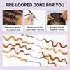 OQ HAIR 4/27 Ombre Highlight Burmese Curly Feather Crochet Hair 16 Inch 50g view 4