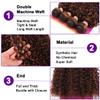 ZHENLISI Afro Kinky Curly Bundles Synthetic Hair Bundle Honey Blonde Ombre Brown Quick Weave High Temperature Fiber Curly Synthetic Hair Extensions for Women 18 Inches 4Pieces (Color P4/30) view 2