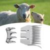 Glaeptio Sheep Shears Blade, 13 Tooth Wool Clipper Comb Cutter, Curved 7mm Spacing, Carbon Steel Shearing Trimmer for Llama, High Durable Replacement Accessory Kit view 4