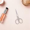 Abaodam 4pcs Stainless Steel Mustache Scissors for Men, Portable Facial Hair Scissor with Gentle Trimming Function, Silver Mini Grooming Tool for Nose Hair and Beard, for Traveling view 4