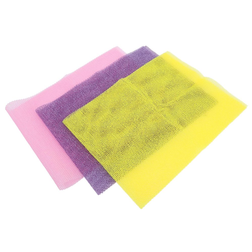 Healvian 3pcs Exfoliating Body Scrubber Towels Made of Skin-Friendly Nylon for Shower and Bath Use, Easy to Store Bathing Accessories for Deep Cleansing and Back Scrubbing
