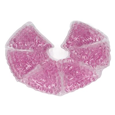 Qudinip Breast Gel Pack, Hot Cold Compress for Breastfeeding Relief Reduce Swelling Pads with Cloth Cover (Violet)