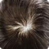 WigVivid Men's Toupee Human Hair Replacement System, Durable Fine Mono Hair Pieces for Men, French Lace Front Bleached Knots Poly Skin PU 69-120% Density #3 Dark Brown view 4
