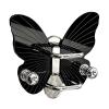 SiaBiced Hair Brush Holder Comb Organizer Acrylic Shower Hook Butterfly Shaped Storage Rack Fashionable Space Saving Suitable for Home, without shiny decor view 1
