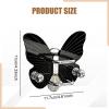 SiaBiced Hair Brush Holder Comb Organizer Acrylic Shower Hook Butterfly Shaped Storage Rack Fashionable Space Saving Suitable for Home, without shiny decor view 3