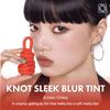 OFFLOW Knot Sleek Blur Tint A03 Tender Peach (0.12oz) - Warm peach color, soft-focus matte finish, smooth even wear, comfortable conditioning, portable keychain design. Ceramide, Niacinamide. view 2