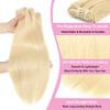 613 Blonde Bundles Human Hair 12A Straight Brazilian Virgin Hair 10 Inch view 2