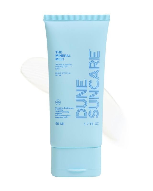 DUNE Mineral Melt SPF 40 Zinc Oxide Face Sunscreen, Sheer, 1.7 Fl Oz