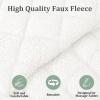 Fleece Massage Table Pad Set with Face Cradle Cover 29 W x 72 L, White view 4