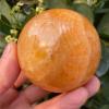 NJFSWNXOR Beautiful Orange Calcite Crystal Sphere Ball (Size : 180-200g) view 3