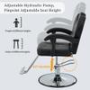 VankRing Classic Reclining Barber Chair Salon Chair for Hair Stylist with Heavy Duty Hydraulic Pump, 360 Rotation, Tattoo Chair Shampoo Beauty Salon Equipment, Max Load Weight 330 Lbs, Black view 4