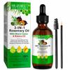 3-in-1 Rosemary, Black Castor & Batana Oil, 2.02 Fl Oz, Hair Body Nail Beauty Blend with Dropper, Lash Brow Wand and Brush (2.02 Fl Oz (Pack of 1)) view 1