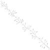 VILLCASE Lightweight Silver Bridal Hair Vine Headband for Wedding Bride, Creative Design with Acrylic and Alloy Materials, Charming Hair Accessory for Wedding Ceremony view 1