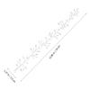 VILLCASE Lightweight Silver Bridal Hair Vine Headband for Wedding Bride, Creative Design with Acrylic and Alloy Materials, Charming Hair Accessory for Wedding Ceremony view 2