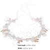 Homoyoyo Golden Bridal Headband with Pearl Flower Design, Alloy and Ribbon Material, Delicate Workmanship and Decorative Effect, for Wedding and Daily Life Accessories view 2