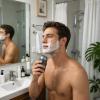Mini Electric Shaver, Portable USB Rechargeable Trimmer, IPX7 Waterproof, Pocket Size Travel Razor for Men, 8000 RPM Motor, with Storage Bag for Home Travel Office Business Trip view 4
