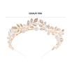 YWLUUOO Sparkling Rhinestones Pearls Hair Accessory Elegant Headpiece Rhinestones Hairband for Formal Event Bridal Jewelry Gold Headband with Pearls view 3