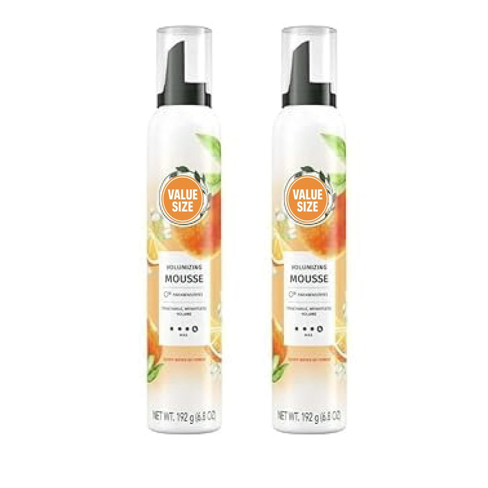 Volumizing Mousse, Weightless Volume, 6.8 fl oz, All Day Hold Mousse for Fine Hair (Pack Of 2)