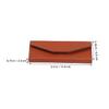 Tofficu 2pcs Practical Pu Eyelash Tweezers Storage Bags with Anti-shock Protection and Elegant Appearance for Travel and Daily Home Use Orange Tweezer Organizer view 2