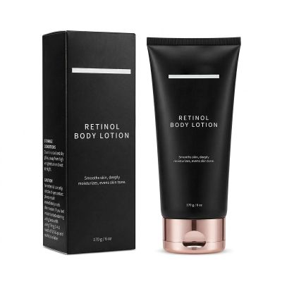 Retinol Body Lotion Firming & Hydrating Body Cream for Crepey-Looking Skin, Moisturizing Retinol Cream with Ceramides & Shea Butter for Neck, Arms, Legs & Body, 170g