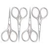 Beavorty 4pcs Stainless Steel Beard and Nose Hair Scissors for Men, Portable Gentle Trimming Facial Hair Scissors, for Traveling and Precise Mustache Grooming view 1