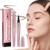 Microblading Eyebrow Pencil, 4-Tip 3D Waterproof Eye Brow Pencils for Women (Dark Brown) view 1