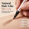 Microblading Eyebrow Pencil, 4-Tip 3D Waterproof Eye Brow Pencils for Women (Dark Brown) view 3