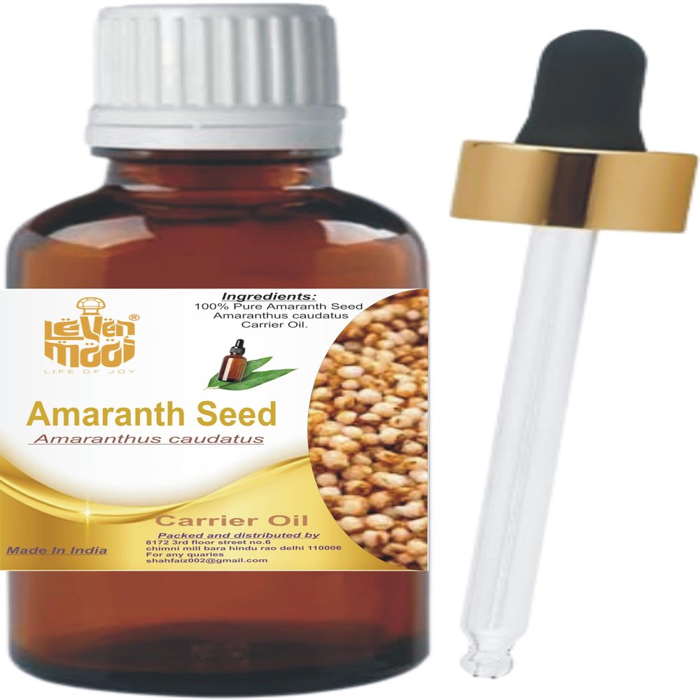 LEVENMOOI Amaranth Seed (Amaranthus caudatus) Carrier Oil 15ml for Premium Quality Multipurpose use Carrier Oil Glass Bottle with Dropper