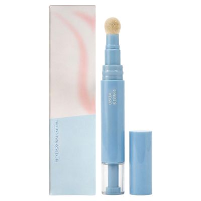 2-In-1 Liquid Foundation Eye Concealer Pen Long-Lasting Concealer With Sponge Tip (01)