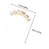 NOLITOY Golden Zinc Alloy Sea Shell Headband for Women, Elegant and Sturdy Hair Band Enhancing Overall Styling, for Occasions and Outings view 2