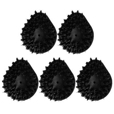 Kichvoe 5pcs Household Appliance Brush Head Cleaning Machine Accessory Multi-Purpose Plastic Brush Head for Home Use and Repairing Store Use Black