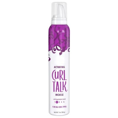 Curly Defining Hair Mousse, Soft Touch Hold Styling Foam for All Curls Types, Lightweight Frizz Control Curls Activator, 7 oz (Pack of 1)
