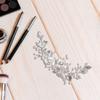 WRITWAA Elegant Wedding Headband for Brides Lightweight Bridal Hair Vine with Pearls Copper and Polymer Clay Material for Evening Events and Parties view 4