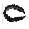 PACKOVE Elegant Black Wide Rhinestone Bow Headband for Women, Comfortable Cloth and Plastic Material, Retains Its Shape for Everyday Wear and Weddings view 2