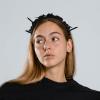 PACKOVE Elegant Black Wide Rhinestone Bow Headband for Women, Comfortable Cloth and Plastic Material, Retains Its Shape for Everyday Wear and Weddings view 4