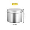 PATKAW 20 Pcs round Aluminum Tin Containers with Lids 100ml Capacity Silver Empty Candle Jars Salve Containers Easy to Open and Close for Candy Storage and Treasure Storage view 2