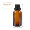 Beavorty 12Pcs Coffee Glass Essential Oil Empty Bottles with Lid for Travel view 2